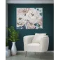 Malowany Obraz na Płótnie SOFT FLOWER 100X3,7X80 cm